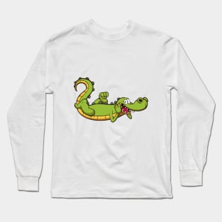 Cartoon Crocodile Long Sleeve T-Shirt